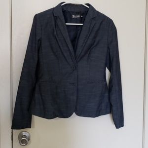 Woman's Navy Sharskin Blazer